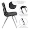Flash Furniture 60 W, 86 L, 30.25 H, Chrome, Laminate, Particleboard, Plastic, Steel XU-GRP-16CH-A3060CON-60-GY-T-A-GG - alternate 6